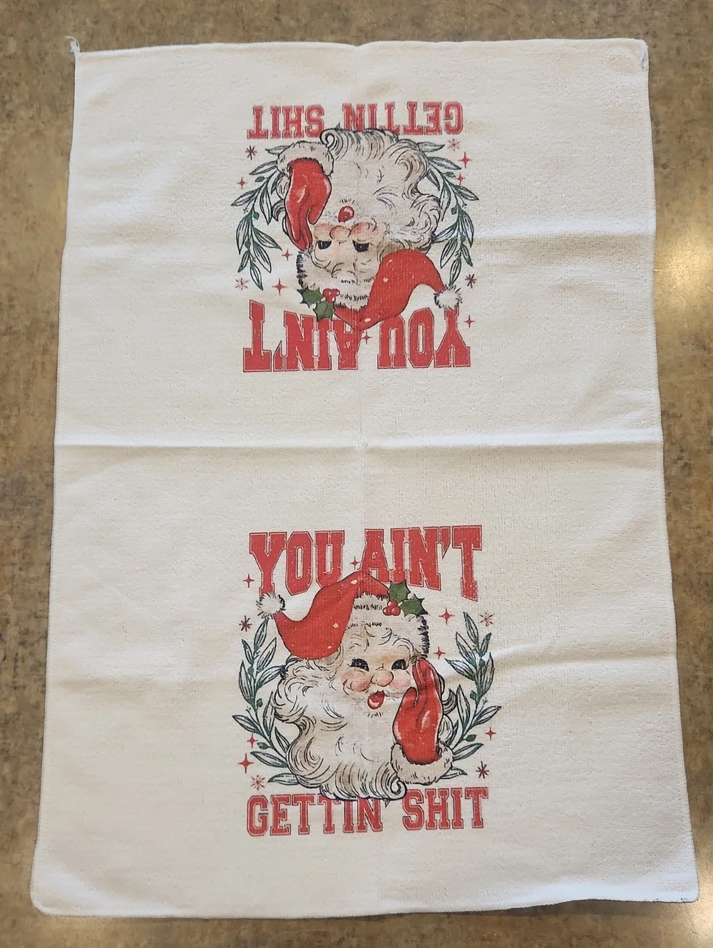 Funny Holiday Kitchen Towel